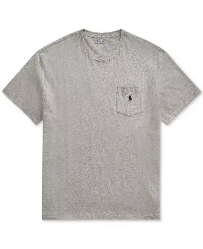 Men's Classic-Fit Crewneck Pocket T-Shirt - Dark Vintage Heather - 5