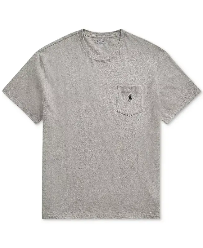 Men's Classic-Fit Crewneck Pocket T-Shirt - Dark Vintage Heather - 5