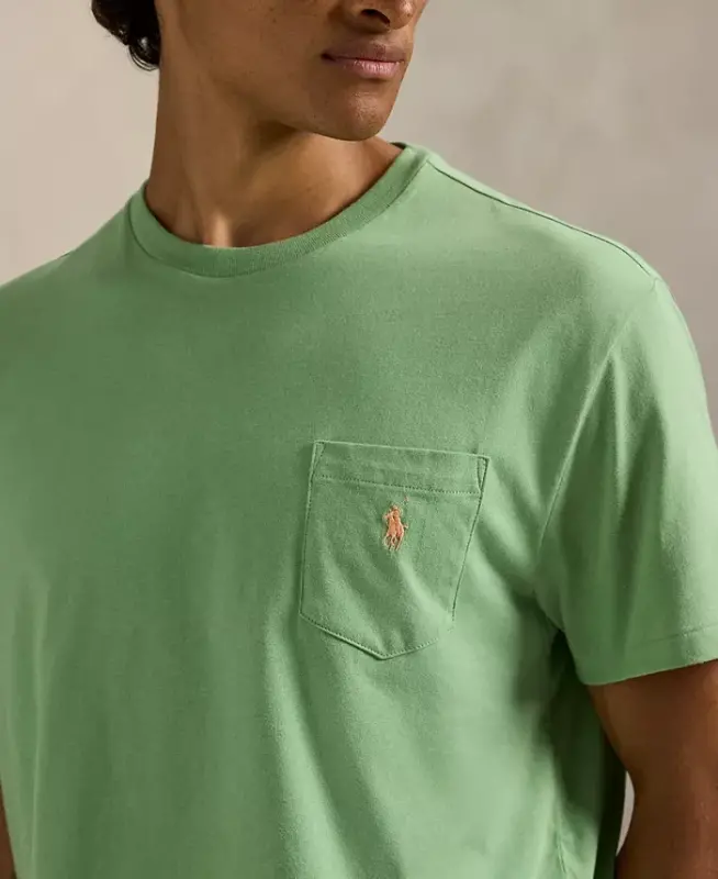 Men's Classic-Fit Crewneck Pocket T-Shirt - Outback Green - 3