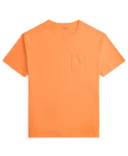 Men's Classic-Fit Crewneck Pocket T-Shirt-Pompano Orange - 6