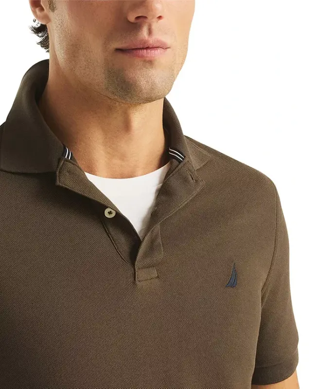 Men's Classic-Fit Deck Polo Shirt - Coffee Bottom - 2
