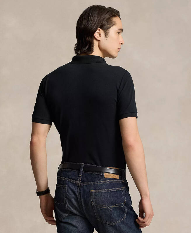 Men's Classic-Fit Mesh Polo Shirt - Polo Black - 2