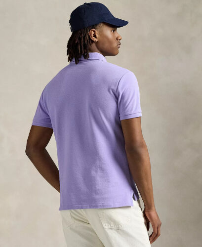 Men's Classic-Fit Mesh Polo Shirt - Sky Lavender - 3