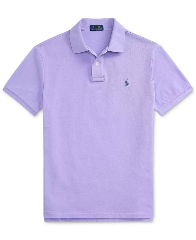Men's Classic-Fit Mesh Polo Shirt - Sky Lavender - 6