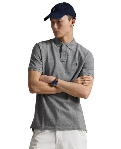 Erkek Klasik Kesim File Polo - Canterbury Melanjı 