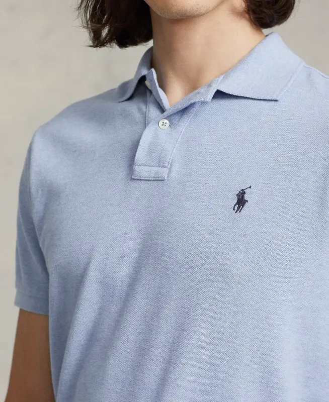 Men's Classic-Fit Mesh Polo Shirt - Isle Heather - 3