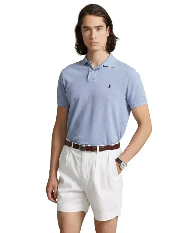 Erkek Klasik Kesim File Polo - Isle Heather - 1