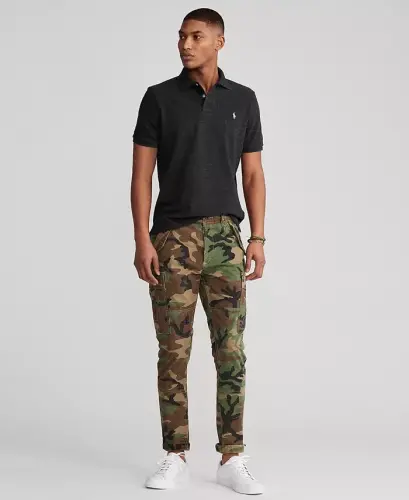 Erkek Klasik Kesim File Polo-Siyah Melanj Heather - POLO RALPH LAUREN (1)