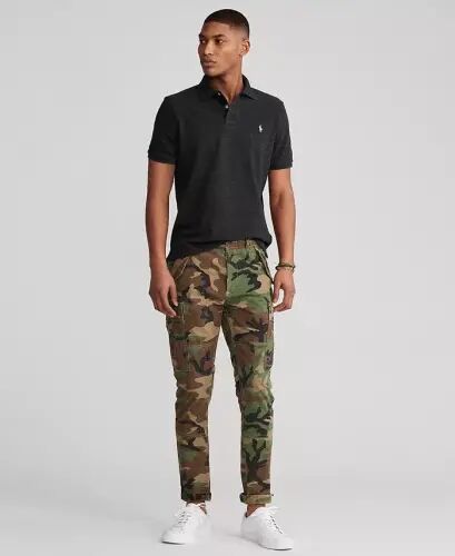 Men's Classic-Fit Mesh Polo-Black Marl Heather - POLO RALPH LAUREN (1)