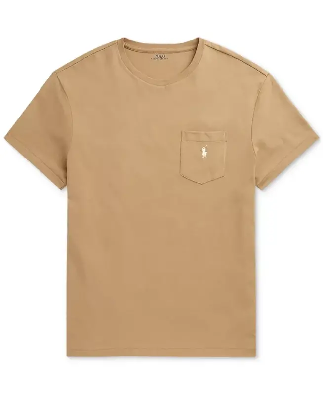 Men's Classic-Fit Jersey Pocket T-Shirt - Cafe Tan - 5