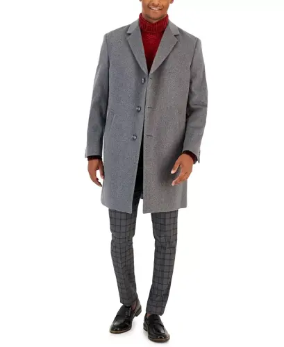 Men's Classic-Fit Camber Wool Overcoat 