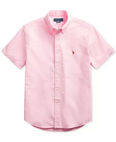 Men's Classic-Fit Oxford Shirt - Pink - 6