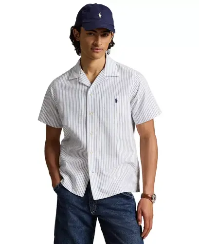 Men's Classic-Fit Oxford Shirt - White Royal 