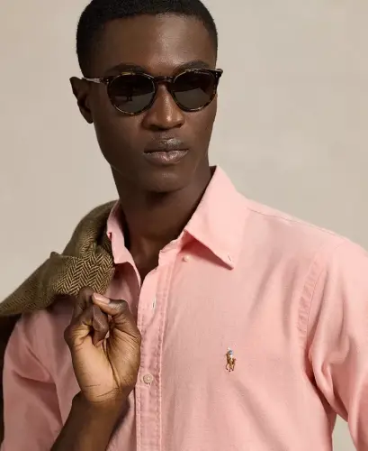 Erkek Klasik Kesim Oxford Gömlek - Şeftali - POLO RALPH LAUREN (1)