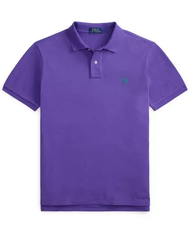 Erkek Klasik Kesim Pamuklu Polo Yaka Tişört - Cabana Moru - 7