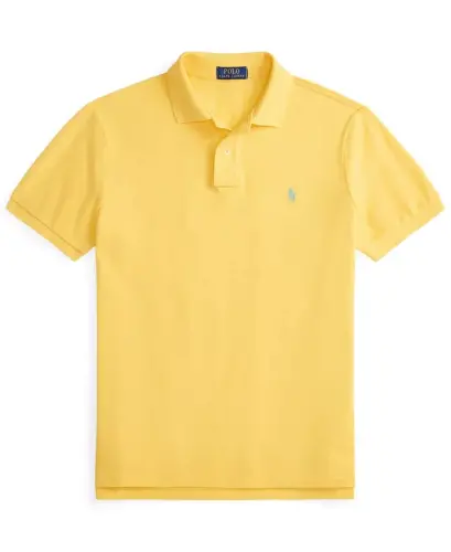 Erkek Klasik Kesim Pamuklu Polo Yaka Tişört - Güneş Balığı Sarısı - 8