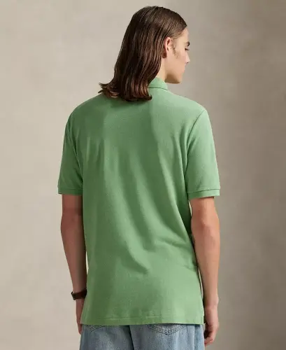 Erkek Klasik Kesim Pamuklu Polo Yaka Tişört - Outback Yeşili - 8