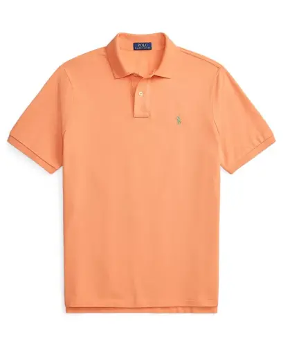 Erkek Klasik Kesim Pamuklu Polo Yaka Tişört - Pompano Turuncusu - 5