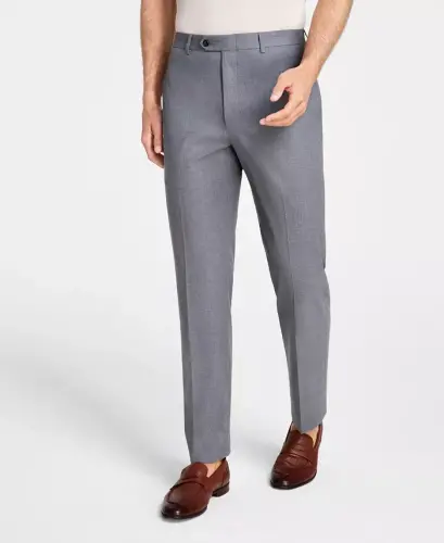 Men's Classic Fit Performance Dress Pants - Gray - 2