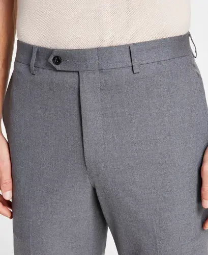 Men's Classic Fit Performance Dress Pants - Gray - 4