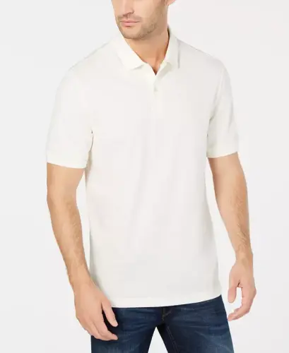 Men's Classic Fit Performance Stretch Polo, Created for Modazone - Natural 