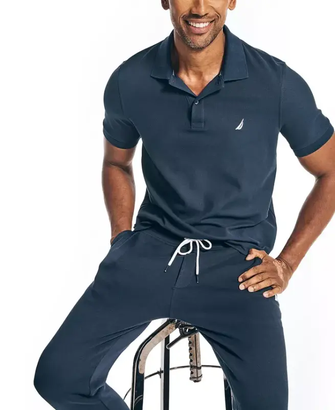 Men's Classic-Fit Deck Polo Shirt - Navy - 5