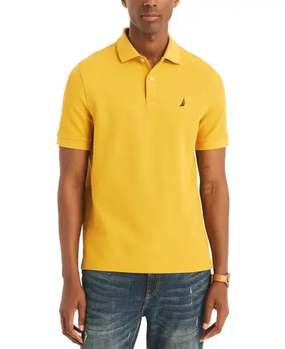 Men's Classic-Fit Performance Deck Polo Shirt - Goldstar 