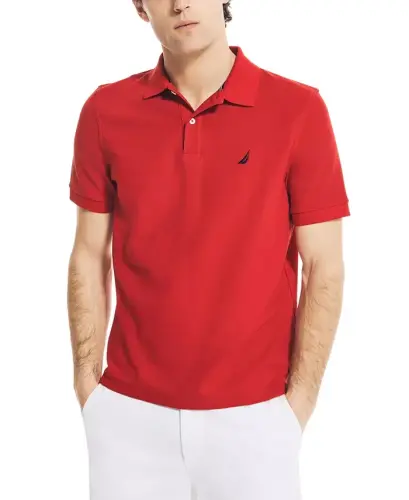 Men's Classic-Fit Performance Deck Polo Shirt - Nautica Red 