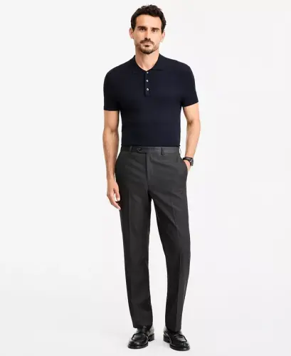 Men's Classic Fit Performance Dress Pants - Charcoal 