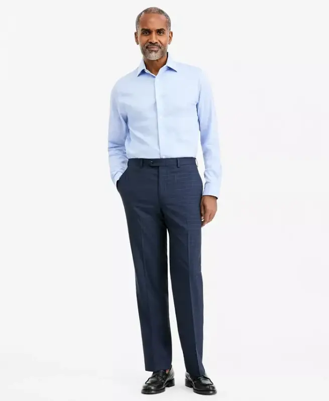 Men's Classic Fit Performance Dress Pants - Navy - 1