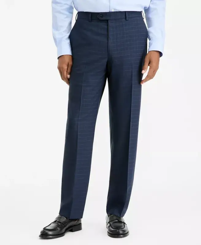 Men's Classic Fit Performance Dress Pants - Navy - 3