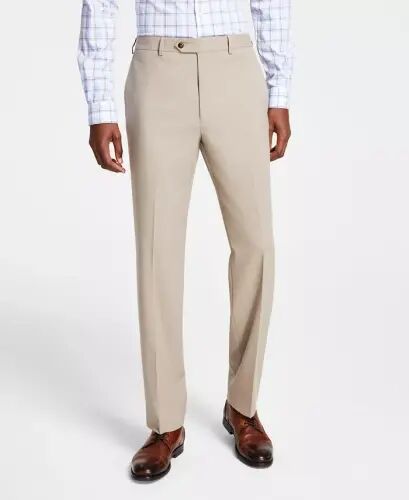 Men's Classic Fit Performance Dress Pants-Tan - MICHAEL KORS (1)