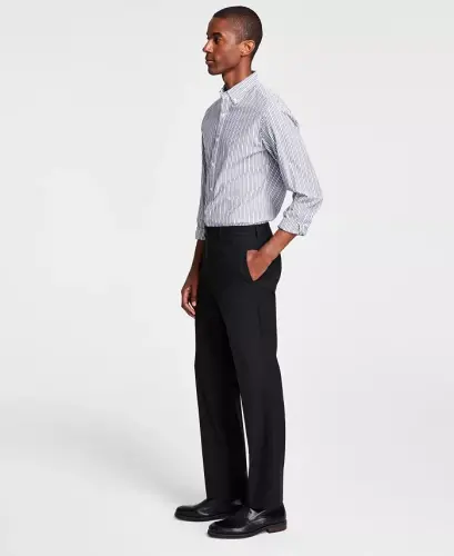 Men's Classic Fit Performance Dress Pants-Black 