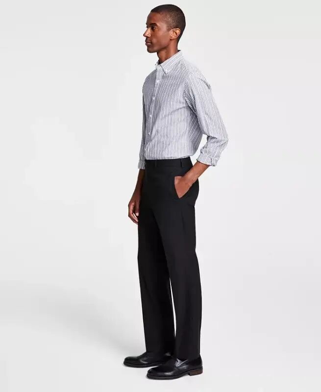 Men's Classic Fit Performance Dress Pants-Black - MICHAEL KORS