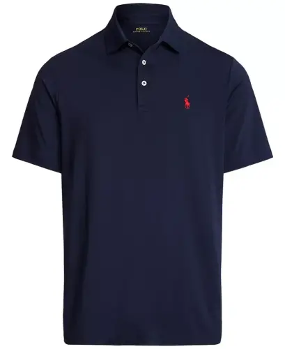 Men's Classic-Fit Performance Polo Shirt - Refined Navy - 5