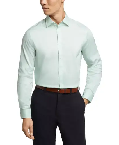 Men's Regular Fit Comfort Stretch Dress Shirt - 1