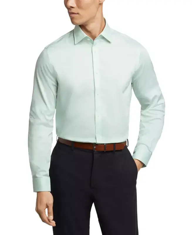 Men's Regular Fit Comfort Stretch Dress Shirt - MICHAEL KORS