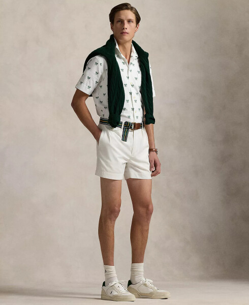 Men's Classic-Fit Racquet-Print Oxford Shirt-Crossed Rackets - 4