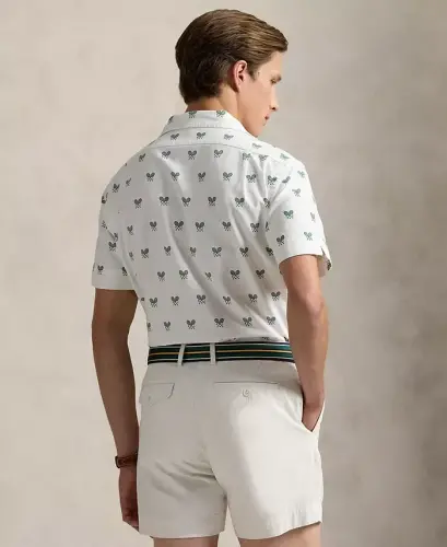 Men's Classic-Fit Racquet-Print Oxford Shirt - POLO RALPH LAUREN (1)