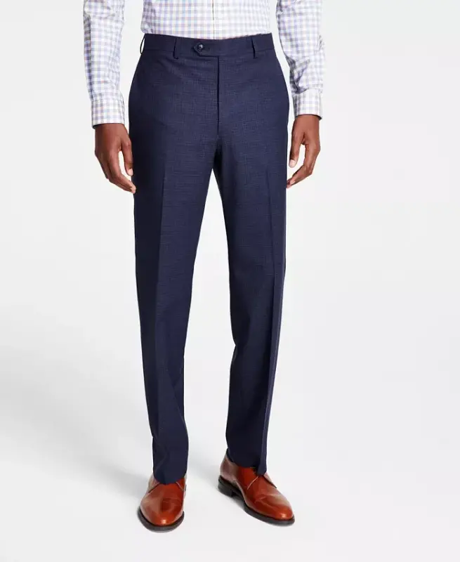 Men's Classic Fit Fall Pattern Pants - Blue - 2