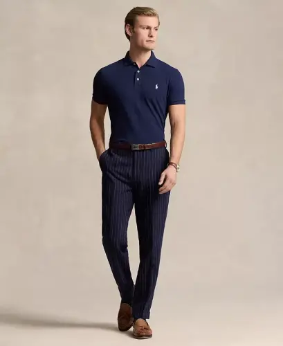 Men's Classic-Fit Stretch Mesh Polo Shirt - POLO RALPH LAUREN (1)