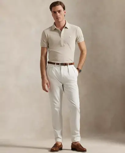 Men's Classic-Fit Stretch Oxford Mesh Polo - POLO RALPH LAUREN (1)