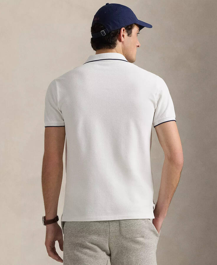Men's Classic-Fit Stretch Oxford Mesh Polo-White/White - 2