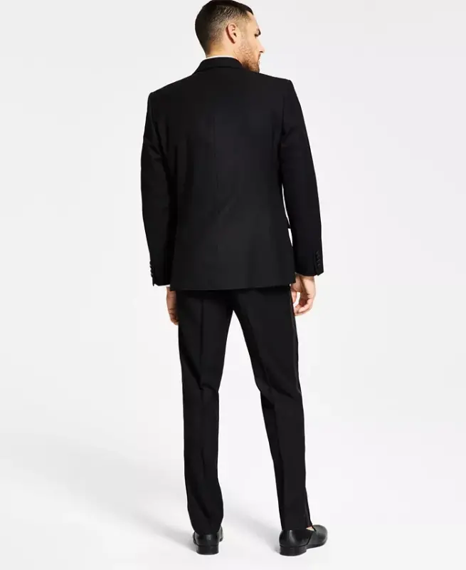 Men's Classic-Fit Stretch Black Tuxedo Jacket, Created for Modazone - Black - 5