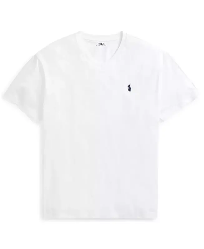 Men's Classic-Fit V-Neck T-Shirt - White - 5