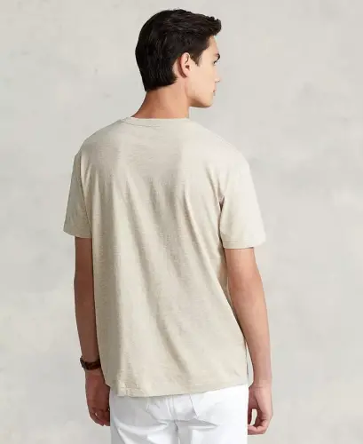 Men's Classic-Fit V-Neck T-Shirt - Expedition Dune Heather - 2