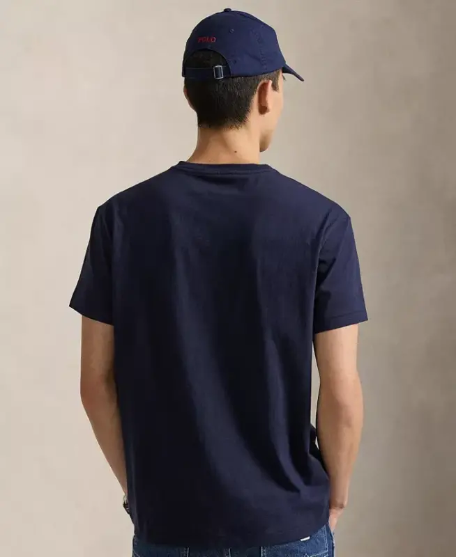 Men's Classic-Fit V-Neck T-Shirt - Ink Blue - 4