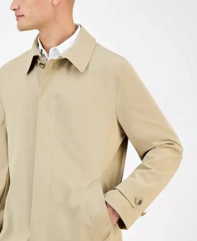 Men's Classic-Fit Raincoat - Beige - 4