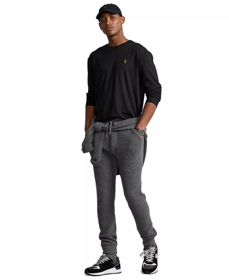 Erkek Klasik Kesim Yumuşak Pamuklu Kolsuz Polo T-Shirt Siyah - 4