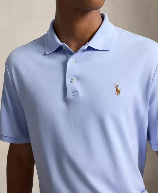 Erkek Klasik Kesim Yumuşak Pamuklu Polo Gömlek - Çakıl Mavisi - 3